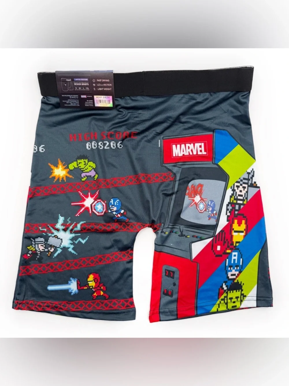 NWT New Marvel Avengers Boxer Briefs Mens Size XL Underwear Iron Man Hulk Thor